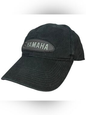 Yamaha Black Strapback OSFM Adult Size Baseball Cap Hat